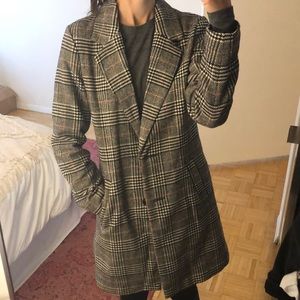 ASOS plaid wool coat